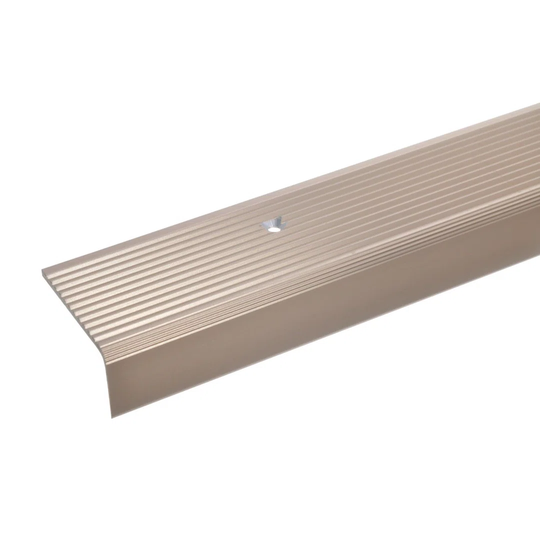 Abidur Metal 2.3 cm Thick x 4 cm Wide x 100 cm Length Stair Nose in Silver