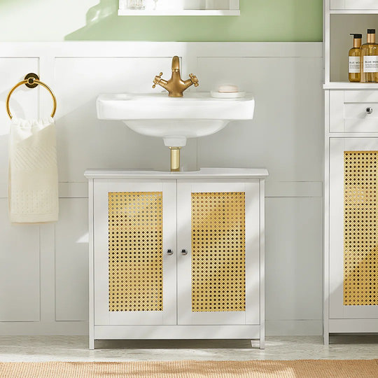 Cortaro 60Cm W x 58Cm H x 35Cm D Free-Standing Under Sink Cabinet