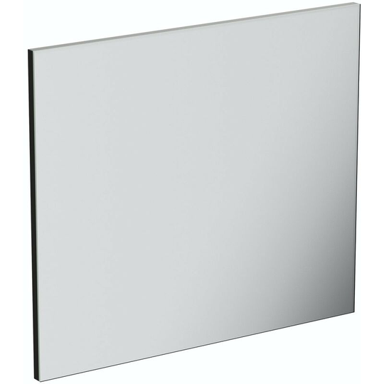 Meier bathroom mirror 700 x 600mm - Silver/Black - Mode