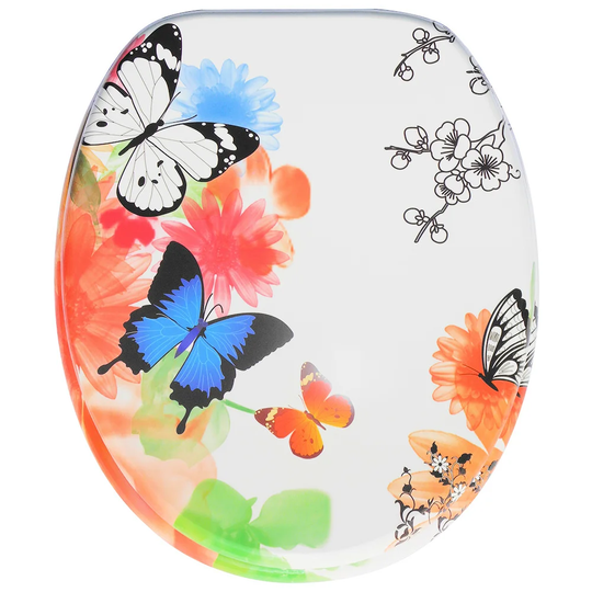 Butterfly Soft Close Elongated Toilet Seat