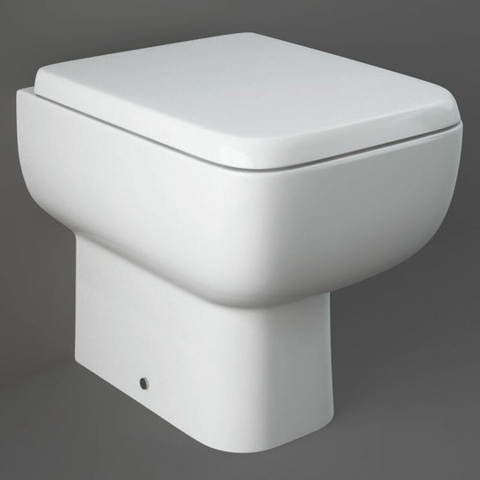 Rak Ceramics - rak Series 600 Rimless Back to Wall Toilet - Slimline Wrapover Urea Soft Close Seat