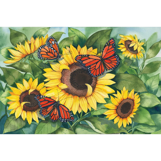 Sunny Monarchy by Kathleen Parr McKenna Wrapped Canvas Painting Print