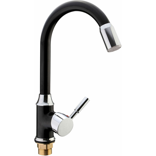 LED Light Swivel Spout Kitchen Faucet Sink Basin Brass Mixer Tap