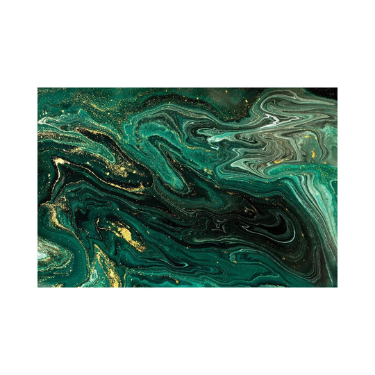 Shimmer Green Marble by EnShape - Wrapped Canvas Art Prints