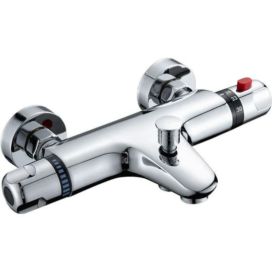Dksfjkl - Thermostatic Shower Mixer, Wall Mounted Thermostatic Shower Faucet with Safety Button 38 ° c, Thermostatic Bathroom Mixer