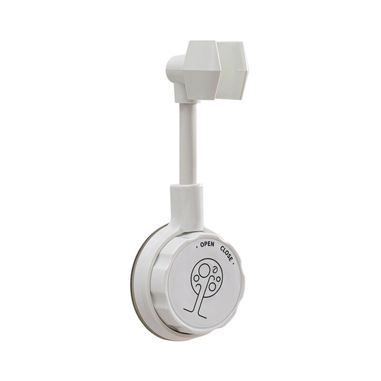 Faucet Replacement Parts Shower Holder Adjustable Screw Nozzle Base 360 Rotation Suction Cup Brackets Punch Free White