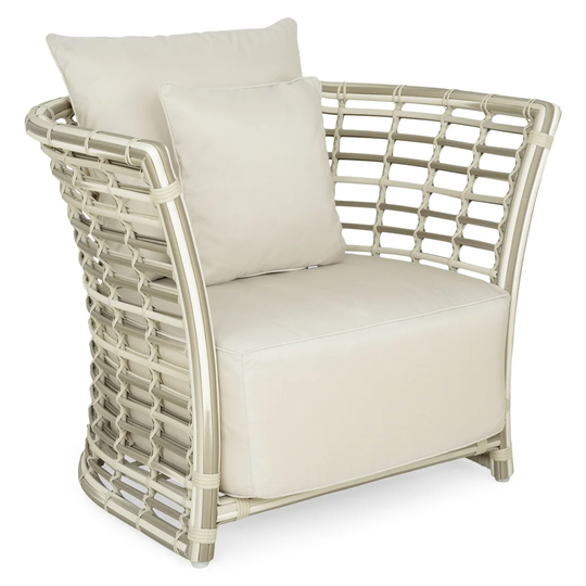 Armchiaur Villa L.102 L.85 H.80 Nature/beige