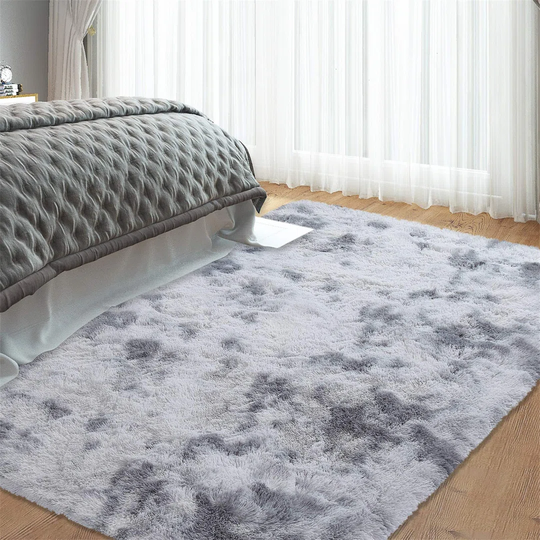 Delrick No Pattern And Not Solid Colour Rectangle: 120Cm X 170Cm Grey Area Rug