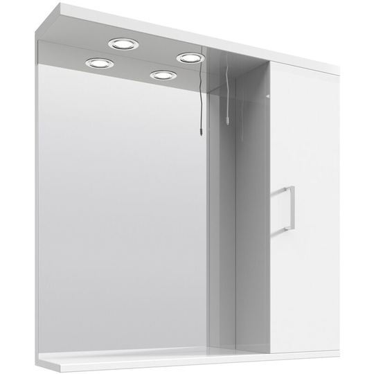 Alexander James 750mm x 750mm Downlit Vanity Mirror with Storage