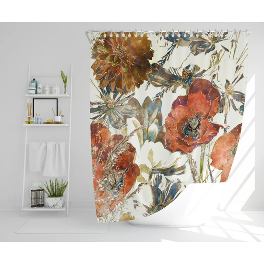 Ycatapom Polyester Shower Curtain Set