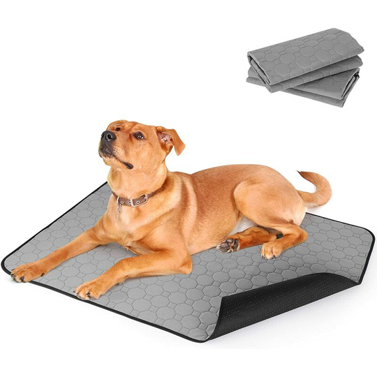 Dog Trainer Mats Waterproof Reusable Washable Pee Mat Puppies Urine Mat Pets Pee Pot Pee Mats Cat Poop, 2 pcs