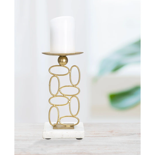 Bubbles Iron Candlestick
