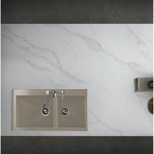 Sharan 96 Cm X 52 Cm Inset/Undermount Kitchen Sink
