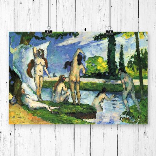 'The Bathers' by Paul Cezanne Painting Print