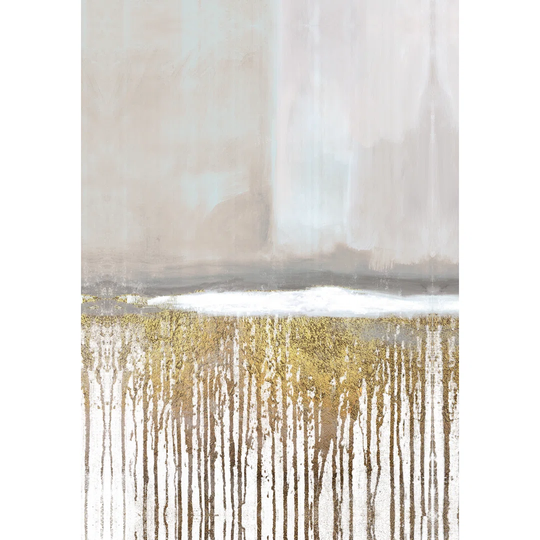 Drippy Gold - Wrapped Canvas Art Prints