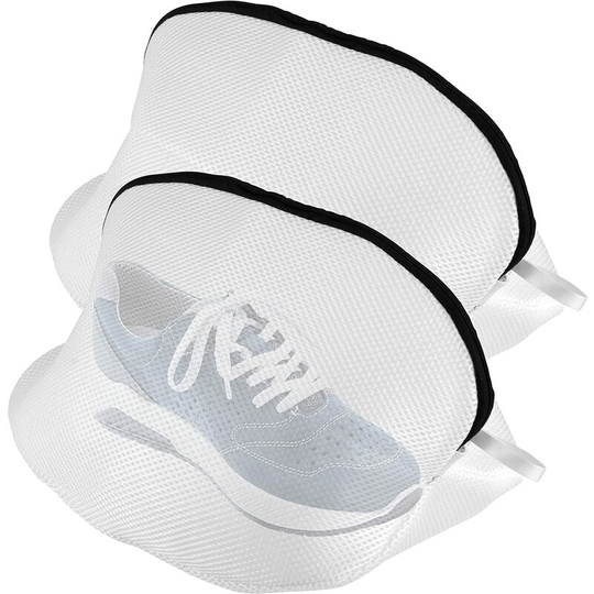 Perlerare - 2 Washing Pouches for Sneakers with Zipper, Washing Bag for Storage, Net Washing Machine for Shoes, Travel Pouch