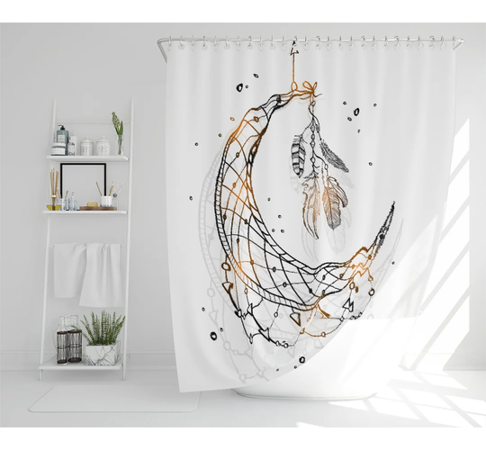 Brose Polyester Shower Curtain Set