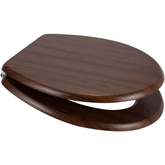 Walnut mdf toilet seat - Walnut - Accents