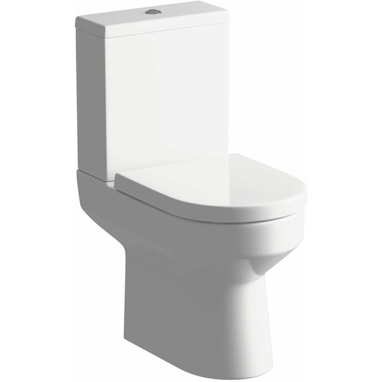 Signature - Inca Close Coupled Toilet with Push Button Cistern - Soft Close Seat