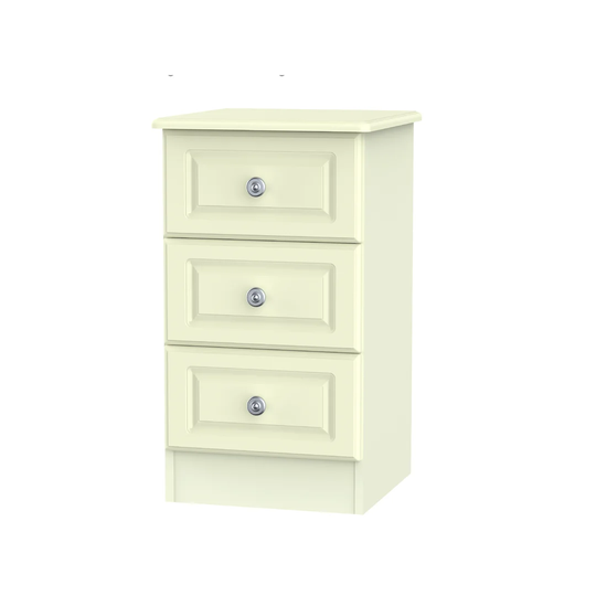 Meansville 3 Drawer Bedside Table