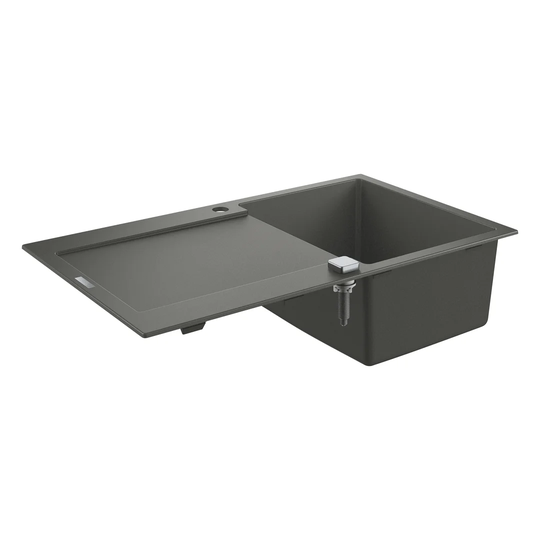 GROHE K500 composite sink with drainer, 86cm, top-mounted, with overflow and automatic waste fitting