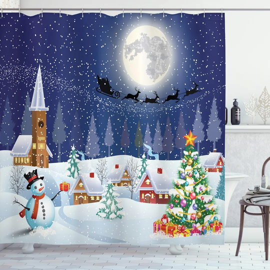 Bellegarde Polyester Shower Curtain Set