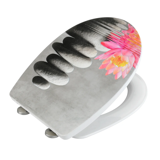 Water Lily Thermoplastic Toilet Seat with Relief