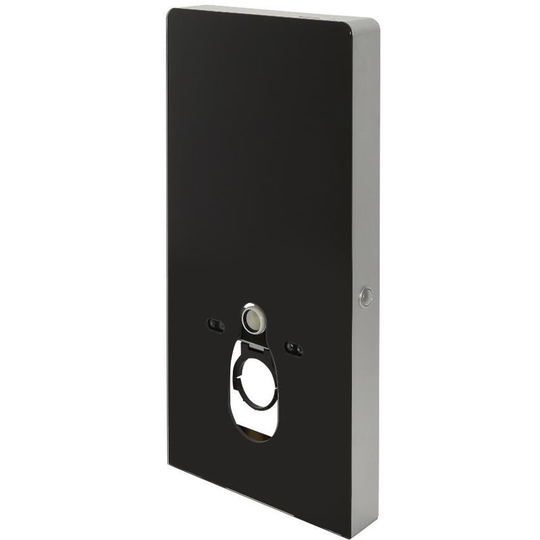 Arca - Black 483mm Bathroom Toilet wc Unit for Wall Hung Pan - Milano