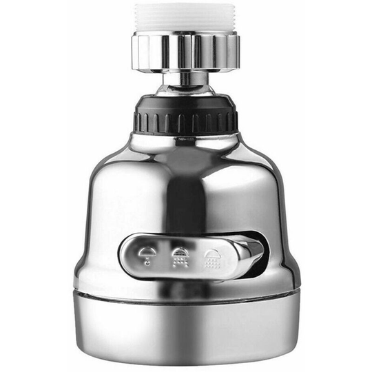 Universal 360° Rotating Faucet Movable Kitchen Tap Head Water Saving Nozzle Sprayer 3-mode Spray