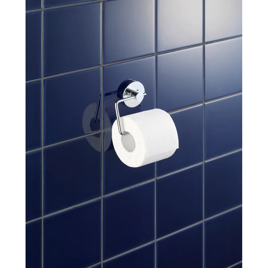 WENKO Vacuum-Loc® Toilet Paper Holder Milazzo Set of 2, Fixing without drilling