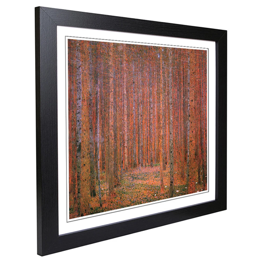 Fir Tree Forest Tannenwald I by Gustav Klimt Framed Painting Print