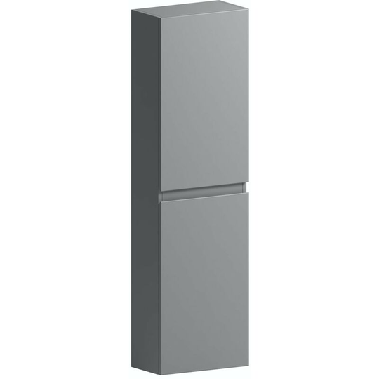 Hardy slate matt grey wall hung cabinet 1400 x 350mm - Grey - Mode