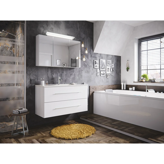 Wingil 1000mm Bathroom Furniture Suite with LED Lamp