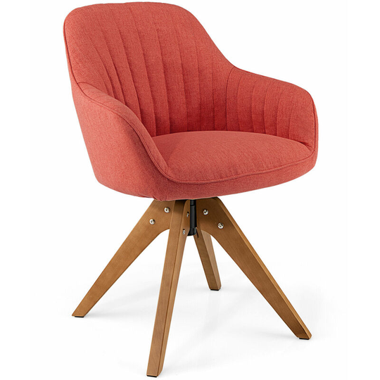 Modern 360° Swivel Accent Chair Ergonomic Leisure Armchair Padded Lounger Seat