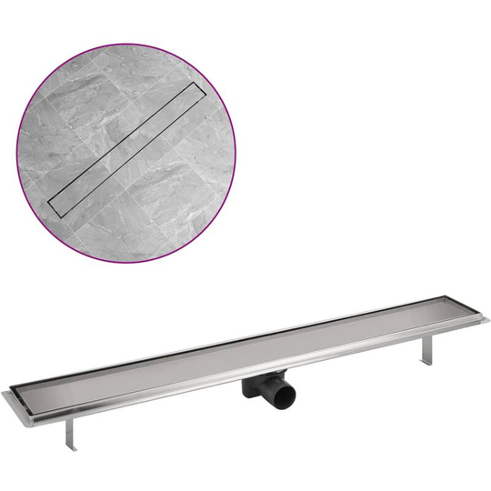 Vidaxl - Linear Shower Drain 930x140 mm Stainless Steel