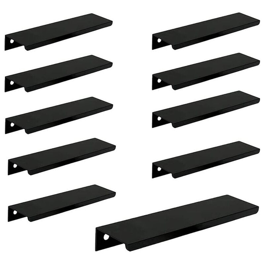10pcs black Kitchen Cabinet Drawer Cabinet Handle (128MM, black)
