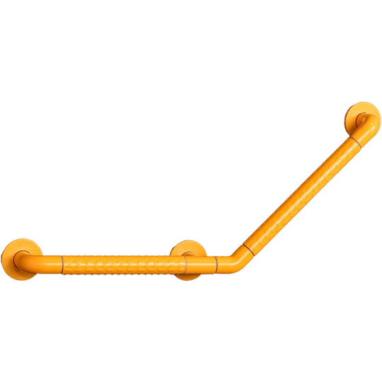 16 x 16 Inch Bathroom Grab Bar with Luminous Circle Toilet Shower Bathtub Handicap Support Balance Grab Bar Stainless Steel Safety Rail for Staircase