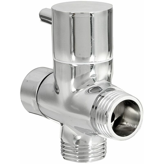 Chrome 3-Way Shower Head Diverter Valve Forshower Faucet t Adapter washer