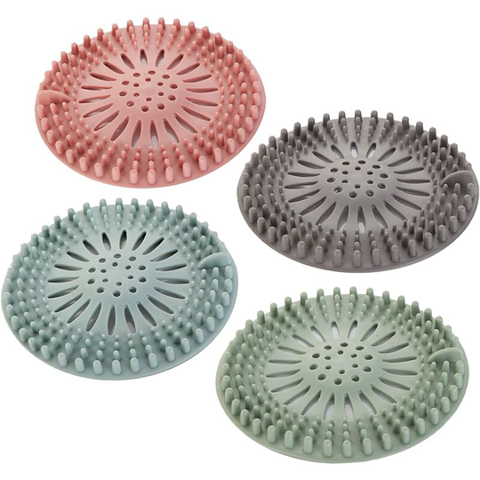 Shower Waste Filter Shower Hair Filter Silicone Sink Filter Shower Hair Filter Silicone Drain Protectors Shower Drain Filter for Bathroom and