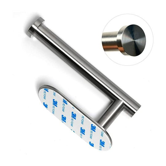 Toilet Paper Holder Self Adhesive Paper Towel Holder for Bathroom Wall Mount (Silver), 304 Stainless Steel Paper Towel Holder, Toilet Paper Holder