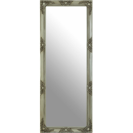 Rectangular Wall Mirror/ Classic Mirrors For Bathroom / Bedroom / Garden Walls Fancy Wall Mounted Mirrors For Hallway With Antique Silver Finish 60 x