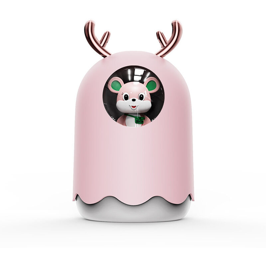 Perleraregb - Baby Humidifier, Home Air Humidifier, Ultrasonic Quiet Baby Air Humidifiers, Portable usb Humidifier, Elk (Pink)