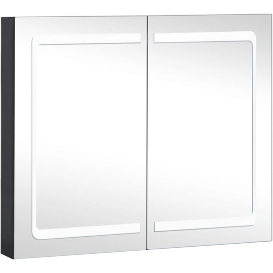 Vidaxl - led Bathroom Mirror Cabinet 80x12.2x68 cm Anthracite