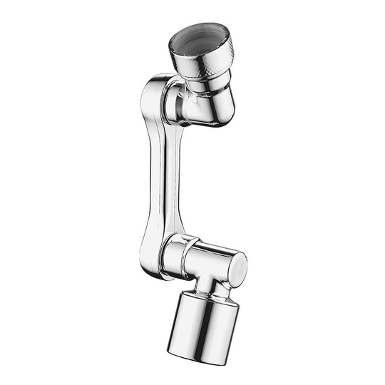 Ilovemilan - abs robotic universal arm faucet expander multi-function tube 1080 degree rotatable toilet splash-proof head mouth