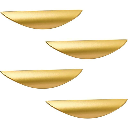 Gold,M-4PCS) Primst Modern Light Brushed Cabinet Pulls, Furniture Hardware Collection, Cabinet Handles, Drawer Pulls, Door Pulls, Kitchen Cupboard
