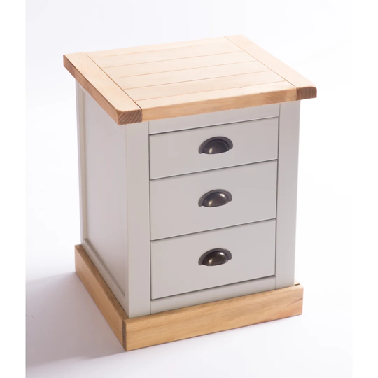 Belle 3 Drawer Bedside Table
