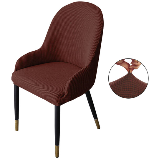 Stretch Fit Dining Chair Covers,Reusable Washable Soft Spandex Sloping Armchair Cover Curved Home Dining Chair Cover Dining Table Chair Cover