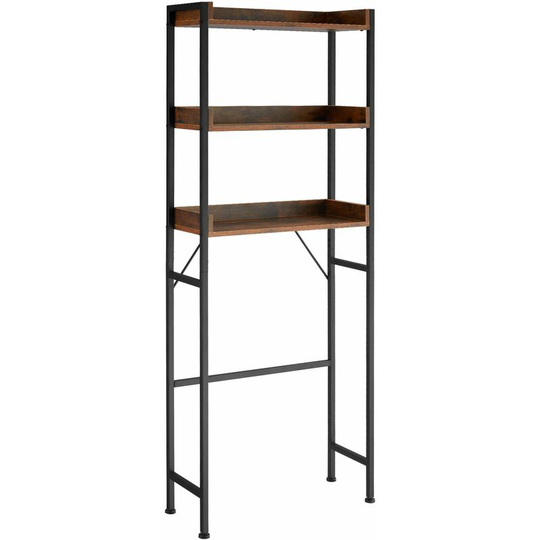 Tectake - Shower Caddy Seattle 63x25x165cm - Shower Shelf, Bathroom Shelf, Shower Storage - industrial dark - industrial dark