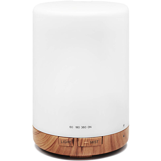 Ilovemilan - Essential Oil Diffuser 300ml Ultrasonic Aromatherapy Scented Diffuser Humidifier 7 led Color Lights Wood Grain
