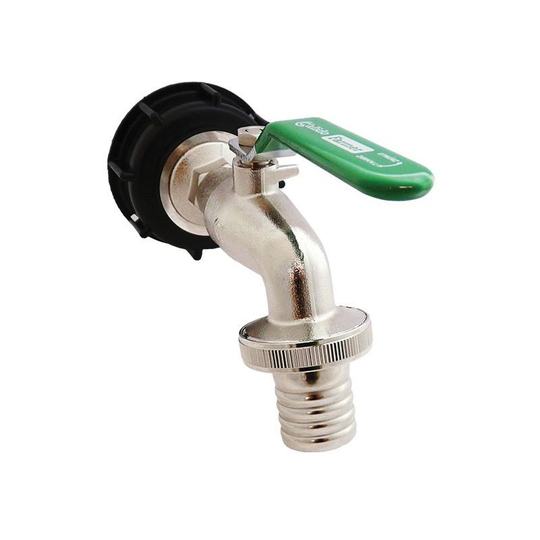 Calido - 1' Inch bsp Garden Tap Outside Ball Drain Valve 55/60 Barrel Tank Connector